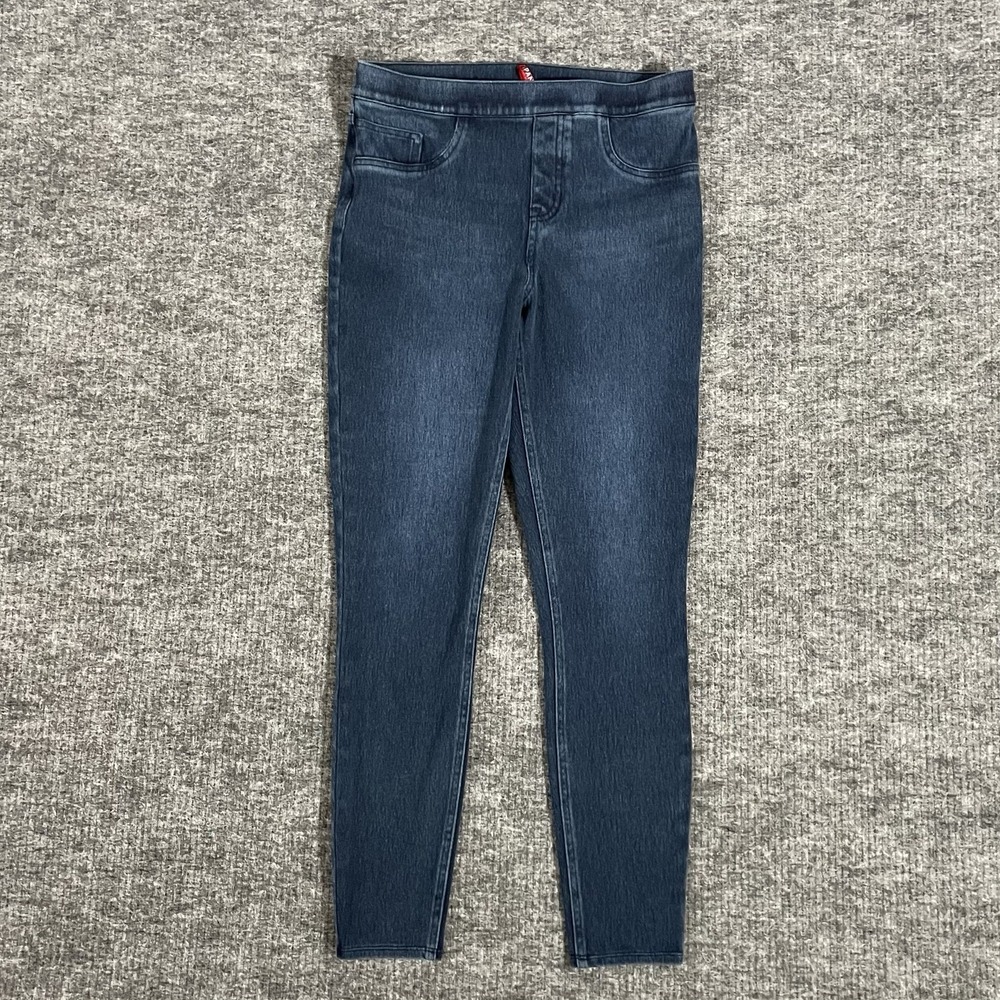 Spanx Women's Size Medium Skinny Leg Blue Jean Jeggings - Picture 2 of 10
